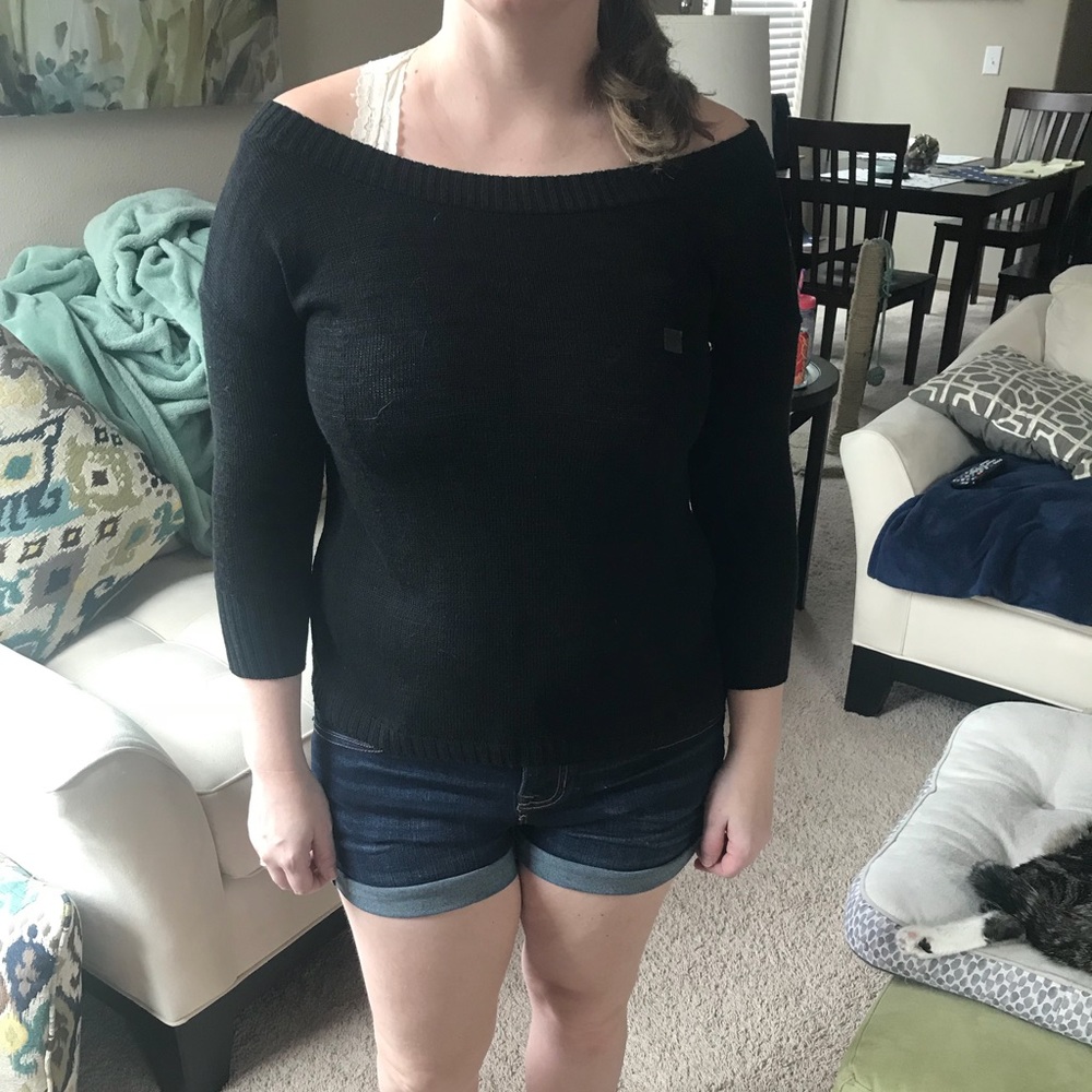 Black backless sweater - NWT